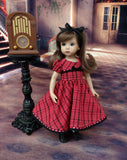 Cinnamon Plaid - dress, socks & shoes for Little Darling Doll or other 33cm BJD