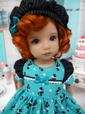 Classy Poodle - dress, hat, socks & shoes for Little Darling Doll or 33cm BJD