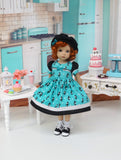 Classy Poodle - dress, hat, socks & shoes for Little Darling Doll or 33cm BJD