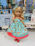 Cocker Spaniel - dress, socks & shoes for Little Darling Doll or 33cm BJD