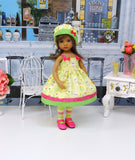 Como Te Llama? - dress, hat, tights & shoes for Little Darling Doll or 33cm BJD