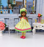 Como Te Llama? - dress, hat, tights & shoes for Little Darling Doll or 33cm BJD