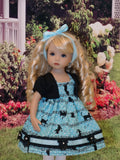 Concert Cats - dress, jacket, tights and shoes for Little Darling Doll or 33cm BJD