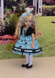 Concert Cats - dress, jacket, tights and shoes for Little Darling Doll or 33cm BJD