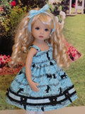 Concert Cats - dress, jacket, tights and shoes for Little Darling Doll or 33cm BJD