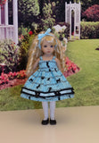Concert Cats - dress, jacket, tights and shoes for Little Darling Doll or 33cm BJD