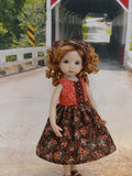Copper Corsage - dress & shoes for Little Darling Doll