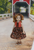 Copper Corsage - dress & shoes for Little Darling Doll