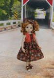 Copper Corsage - dress & shoes for Little Darling Doll