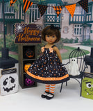 Cosmic Halloween - dress, tights & shoes for Little Darling Doll or 33cm BJD