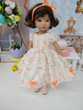 Cottontail - dress, tights & shoes for Little Darling Doll