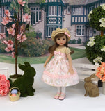 Counting Sheep - dress, hat, tights & shoes for Little Darling Doll or 33cm BJD
