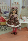 Country Road - dress, jacket, beret, tights & shoes for Little Darling Doll