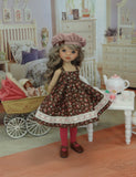 Country Road - dress, jacket, beret, tights & shoes for Little Darling Doll