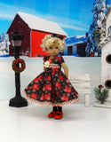 Country Snowflakes - dress, tights & shoes for Little Darling Doll or other 33cm BJD