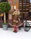 Country Sweetheart - dress, beret, tights & shoes for Little Darling Doll or other 33cm BJD