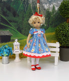 Countryside Flowers - dress, tights & shoes for Little Darling Doll or 33cm BJD