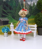 Countryside Flowers - dress, tights & shoes for Little Darling Doll or 33cm BJD