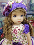 County Clare - dress, hat, tights & shoes for Little Darling Doll or 33cm BJD