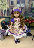 County Clare - dress, hat, tights & shoes for Little Darling Doll or 33cm BJD
