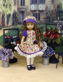 County Clare - dress, hat, tights & shoes for Little Darling Doll or 33cm BJD