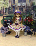 County Clare - dress, hat, tights & shoes for Little Darling Doll or 33cm BJD