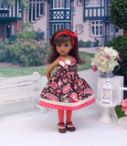 Cowgirl Paisley - dress, tights & shoes for Little Darling Doll or 33cm BJD