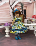 Creekside Meadow - dress, tights & shoes for Little Darling Doll or 33cm BJD