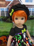 Creepy Crawlies - dress, beret, tights & shoes for Little Darling Doll or 33cm BJD