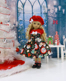 Cup of Cheer - dress, hat, socks & shoes for Little Darling Doll or 33cm BJD