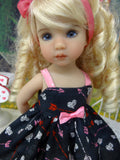 Cupid's Arrow - dress, socks & shoes for Little Darling Doll or 33cm BJD