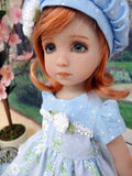 Dainty Daisy - dress, hat, tights & shoes for Little Darling Doll or 33cm BJD