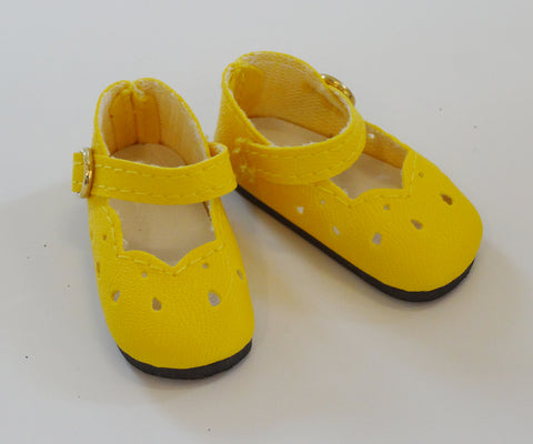 Scallop Mary Jane Shoes - Sunshine Yellow