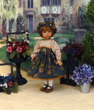 Deep Wood Thistle - dress, hat, tights & shoes for Little Darling Doll or 33cm BJD
