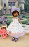 Delicate Bouquet - dress, hat, tights & shoes for Little Darling Doll or 33cm BJD