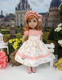 Delicate Bunny - dress, hat, tights & shoes for Little Darling Doll or 33cm BJD