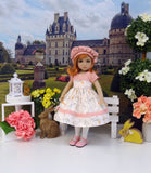 Delicate Bunny - dress, hat, tights & shoes for Little Darling Doll or 33cm BJD