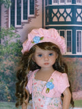 Delicate Garden - dress, jacket, beret, tights & shoes for Little Darling Doll