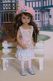 Delicate Garden - dress, jacket, beret, tights & shoes for Little Darling Doll