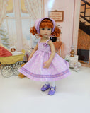 Delicate Posy - dress, kerchief, tights & shoes for Little Darling Doll or 33cm BJD