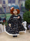 Delicate Wildflowers - dress, hat, tights & shoes for Little Darling Doll or 33cm BJD