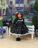 Delicate Wildflowers - dress, hat, tights & shoes for Little Darling Doll or 33cm BJD