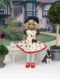 Dog Days - dress, beret, tights & shoes for Little Darling Doll or other 33cm BJD