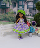 Dragonfly Catcher - dress, hat, jacket, tights & shoes for Little Darling Doll or 33cm BJD