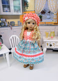 Dutch Partridge - dress, vest, beret, tights & shoes for Little Darling Doll or 33cm BJD