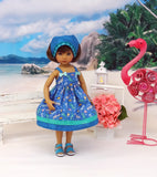 Dwarf Seahorse - dress, kerchief & sandals for Little Darling Doll or 33cm BJD