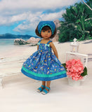 Dwarf Seahorse - dress, kerchief & sandals for Little Darling Doll or 33cm BJD