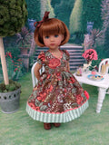 Early Autumn - dress, tights & shoes for Little Darling Doll or 33cm BJD