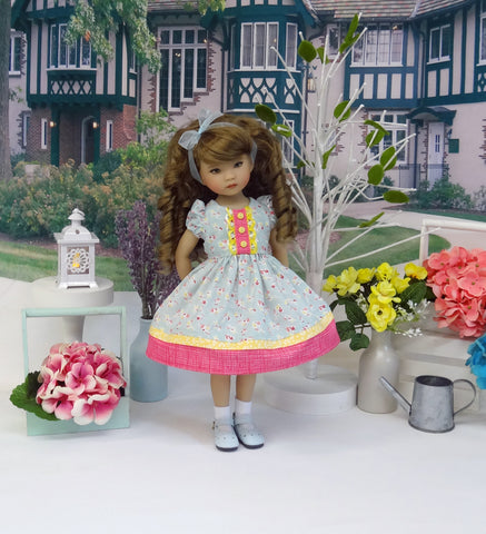 Early Spring - dress, socks & shoes for Little Darling Doll or 33cm BJD