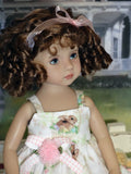 Easter Basket - dress, tights & shoes for Little Darling Doll